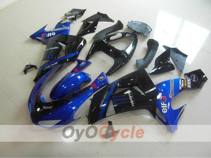 Kit de carenado de inyección para NINJA ZX-10R 06-07 - Azul, Negro - Monster #OYO87901625 Imagen principal del producto