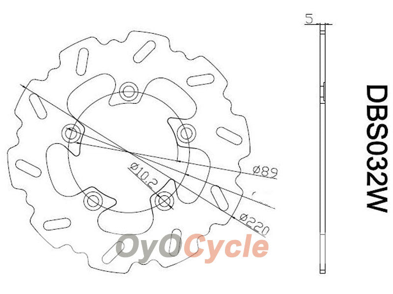 Discos de freno para Suzuki GSXR Hayabusa 99-07 #OYO87903440