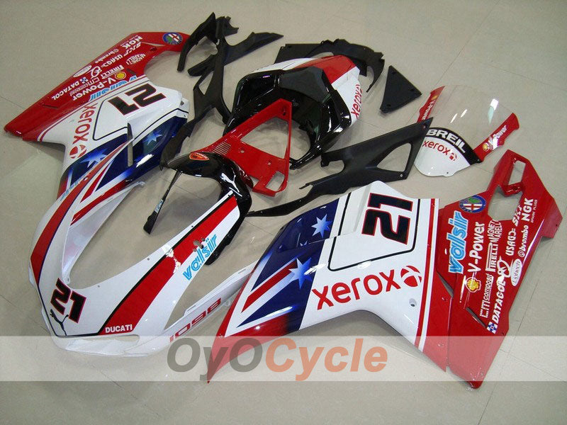 Kit de carenado de inyección para Ducati 848 08-13 - Rojo, Blanco - Xerox #OYO87902244 Imagen principal del producto