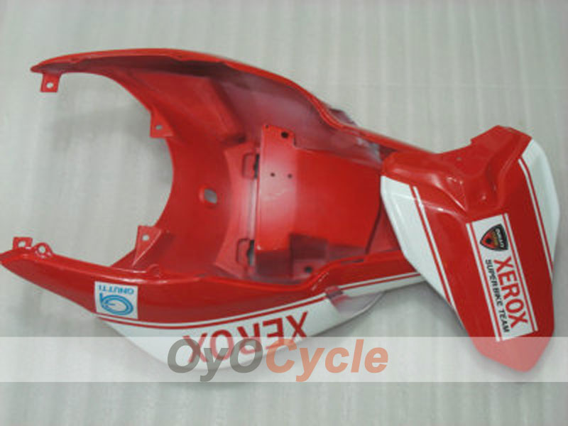 Kit de carenado de inyección para Ducati 848 08-13 - Rojo, Blanco - Xerox #OYO87902227