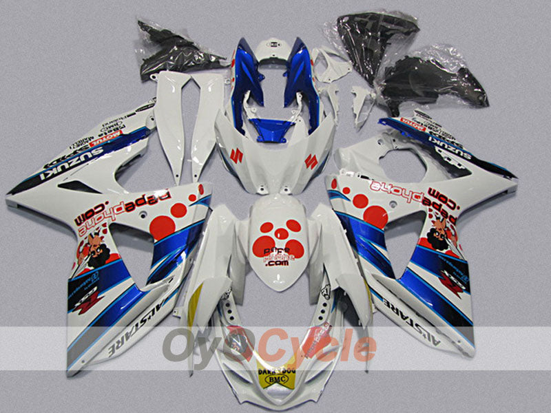Kit de carenado por inyección para GSX R1000 09-16 - Azul, Blanco - Otros #OYO87904708 Imagen principal del producto