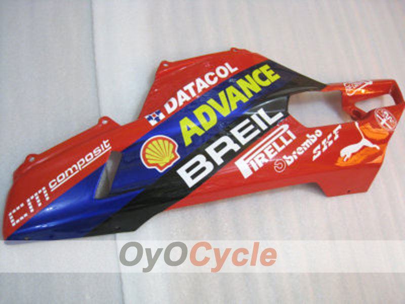 Carenado de inyección para Ducati 848 08-13 - Rojo, Blanco - Xerox #OYO87902216