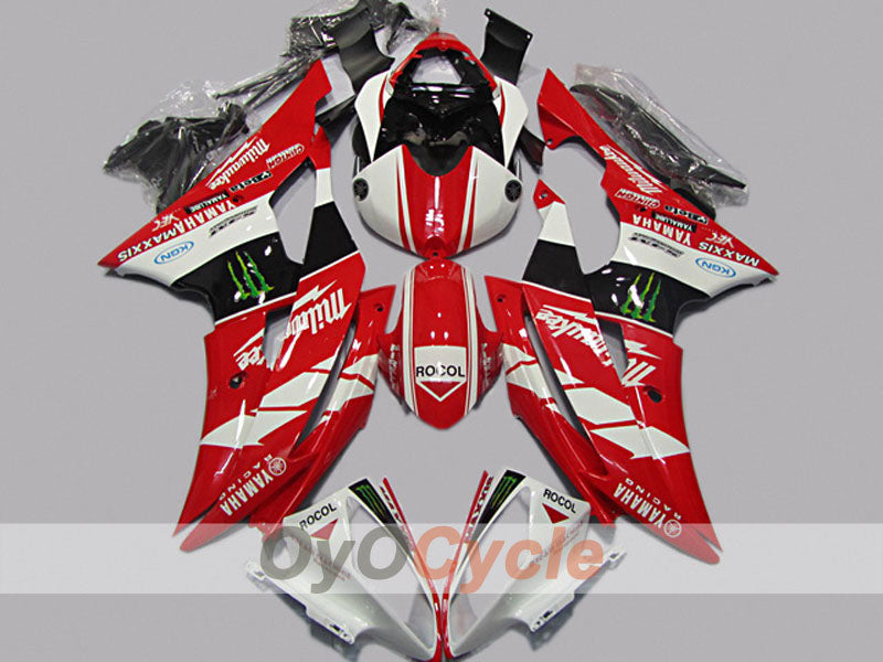 Kit de carenado por inyección para YZF-R6 08-16 - Rojo, Blanco - Otros #OYO87904744 Imagen principal del producto