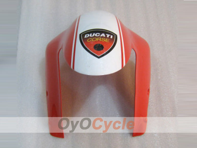 Carenado de inyección para Ducati 848 08-13 - Rojo, Blanco - Xerox #OYO87902216