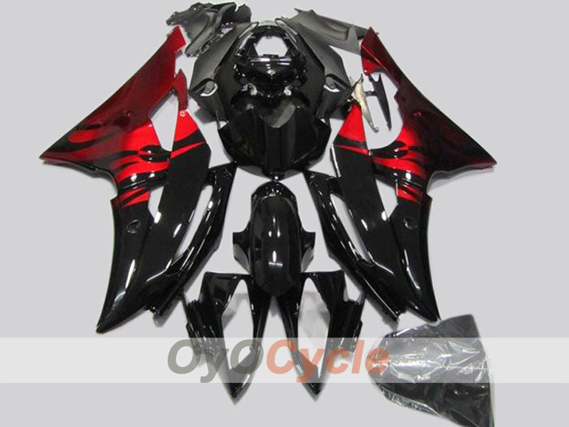 Kit de carenado por inyección para YZF-R6 08-16 - Rojo, Negro - Estilo de fábrica #OYO87904746