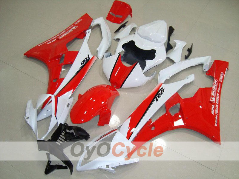 Kit de carenado de inyección para YZF-R6 06-07 - Rojo, Blanco - MOTUL #OYO87900936