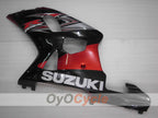 Kit de carenado por inyección para GSX R600 01-03 - Rojo, Negro - Estilo de fábrica #OYO87901069