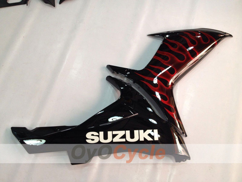 Kit de carenado por inyección para GSX R750 11-26 - Rojo, negro - Llama #OYO87901470 Imagen secundaria del producto