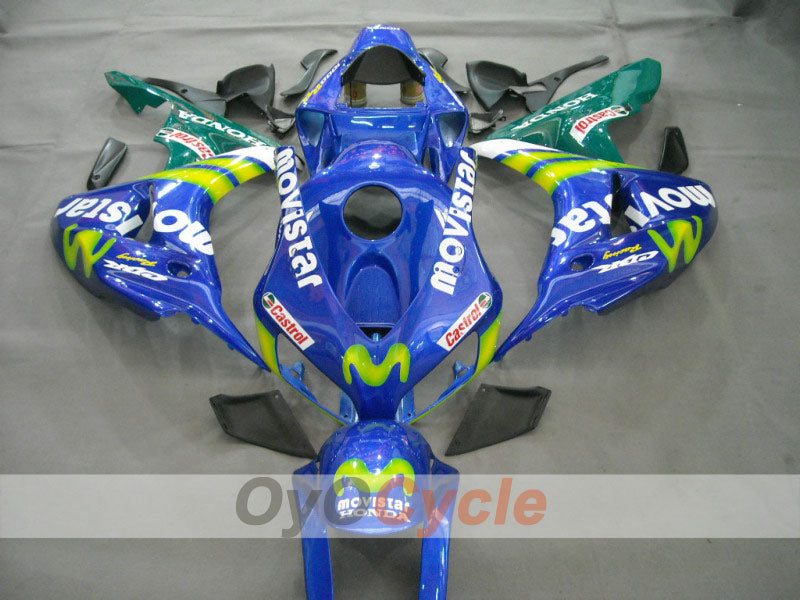 Carenado inyectado para CBR1000RR 06-07 - Amarillo, Azul - Movistar #OYO87900619 Imagen principal del producto