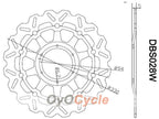 Discos de freno para Honda CBR900RR 929 00-01 #OYO87903399