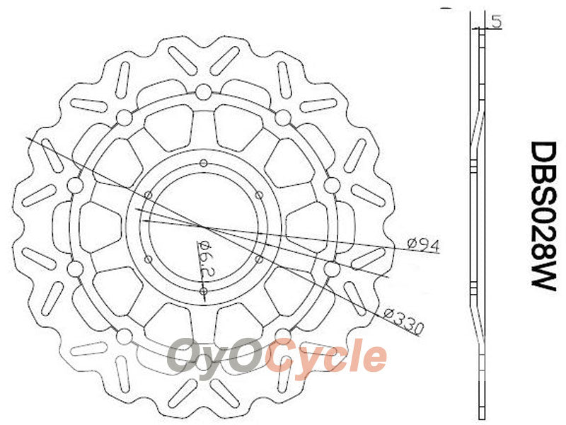 Discos de freno para Honda CBR900RR 929 00-01 #OYO87903399