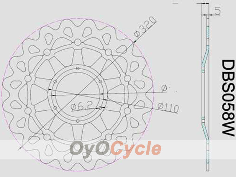 Discos de freno para Honda CBR1000RR 08-11 #OYO87903407