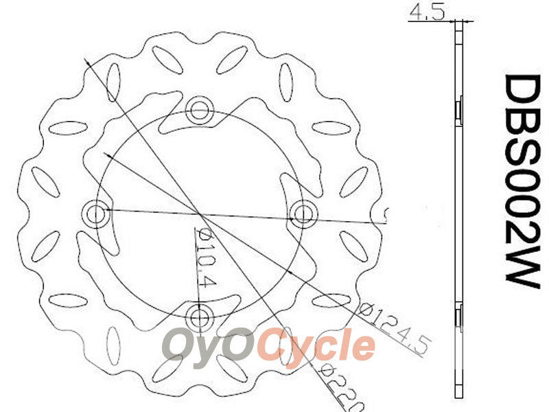 Discos de freno para Honda CBR900RR 92-93 #OYO87903419