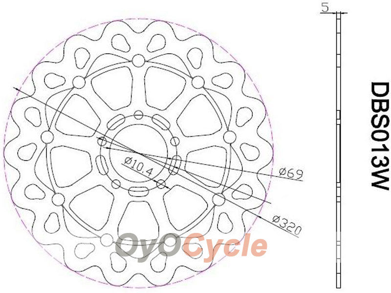 Discos de freno para Suzuki GSXR600 97-03 #OYO87903421