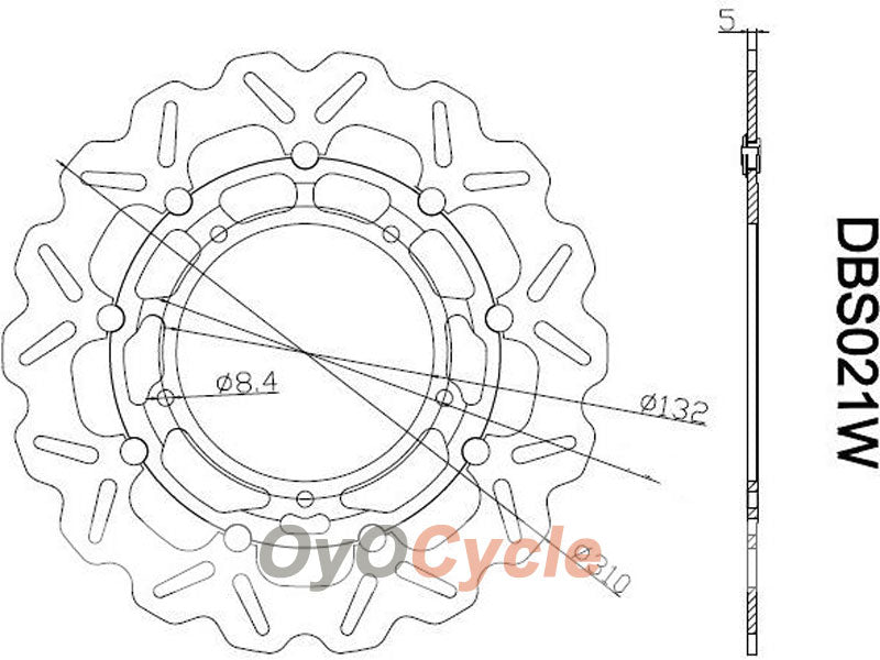 Discos de freno para Yamaha YZF-R1 07-11 #OYO87903463