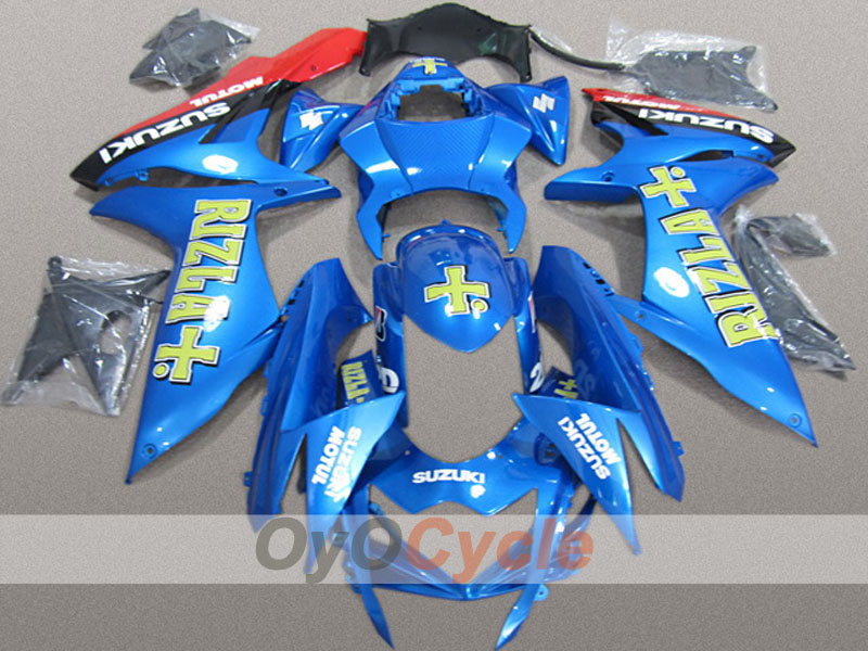 Kit de carenado por inyección para 11-26 GSX R600 - Azul - Rizla+ #OYO87904695