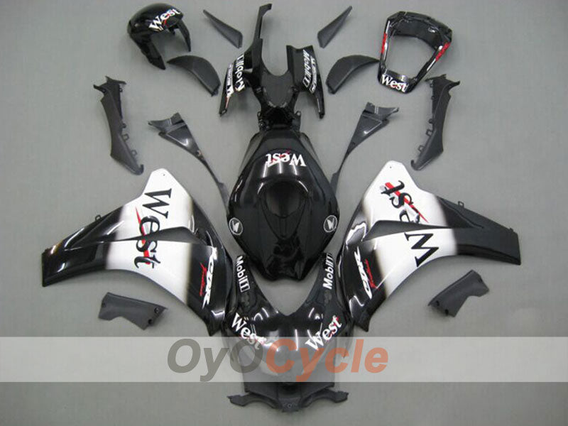 Carenado de inyección para CBR1000RR 08-11 - Blanco, Negro - Oeste #OYO87900728 Imagen principal del producto