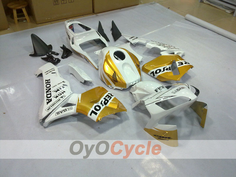 Kit de carenado por inyección para CBR600RR 03-04 - Blanco, Dorado - Repsol #OYO87902563 Imagen secundaria del producto