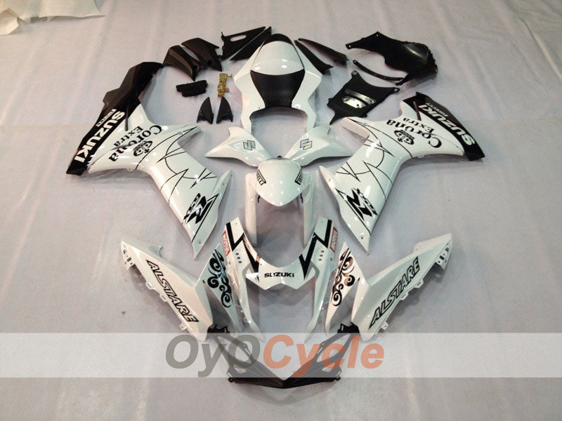 Kit de carenado por inyección para GSX R750 11-26 - Blanco, Negro - Corona #OYO87901158 Imagen principal del producto