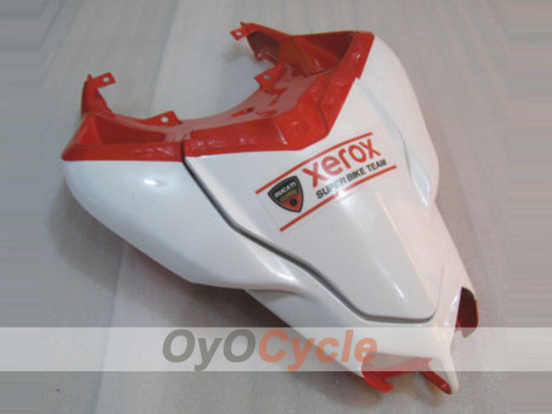 Carenado de inyección para Ducati 848 08-13 - Rojo, Blanco - Xerox #OYO87902216