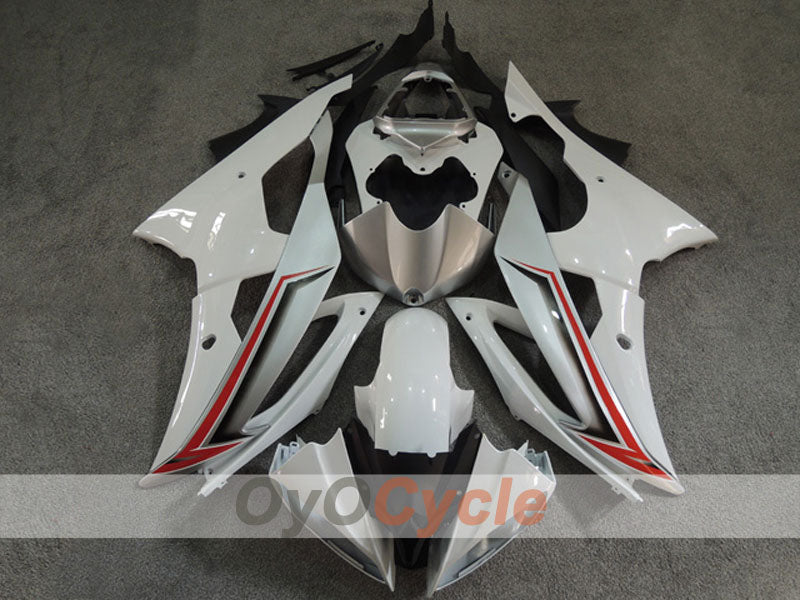 Kit de carenado por inyección para YZF-R6 08-16 - Blanco - Estilo de fábrica #OYO87904752