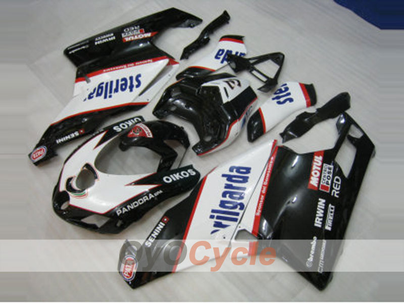 Kit de carenado por inyección para Ducati 749 05-06 - Blanco, Negro - Sterilgarda #OYO87902160 Imagen secundaria del producto