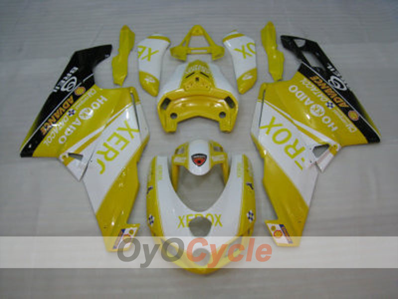 Carenado de inyección para Ducati 749 de 05-06 - Amarillo, Blanco - Xerox #OYO87902164 Imagen secundaria del producto