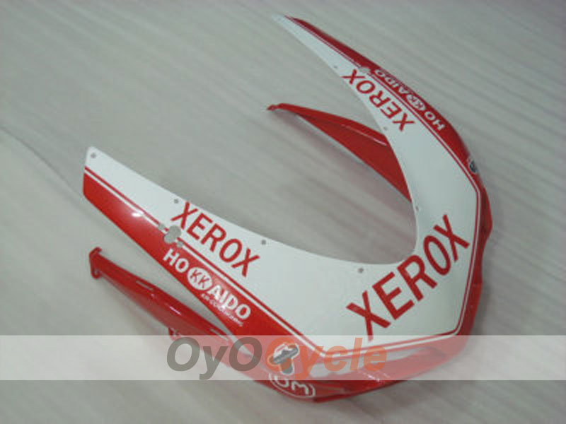 Kit de carenado de inyección para Ducati 848 08-13 - Rojo, Blanco - Xerox #OYO87902227