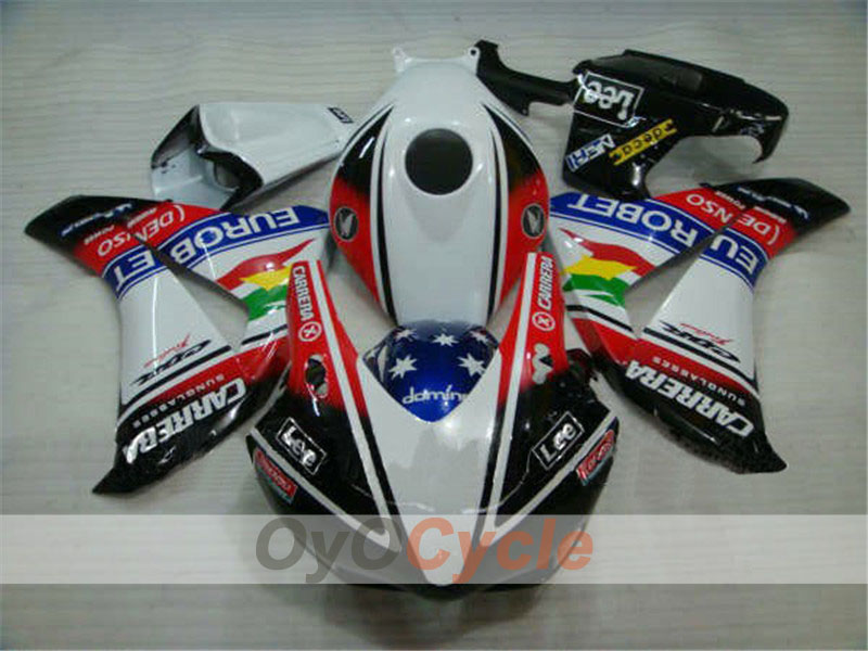Carenado de inyección para CBR1000RR 08-11 - Blanco, Negro - Lee #OYO87900695 Imagen principal del producto