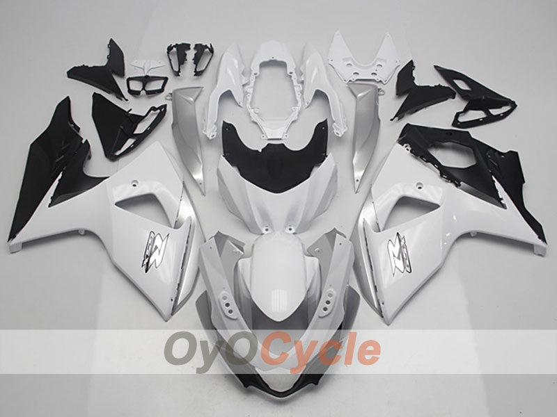 Kit de carenado por inyección para GSX R1000 09-16 - Blanco, Negro - Estilo de fábrica #OYO87904698