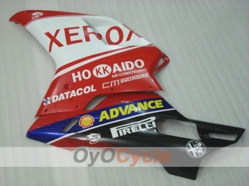 Kit de carenado de inyección para Ducati 848 08-13 - Rojo, Blanco - Xerox #OYO87902227