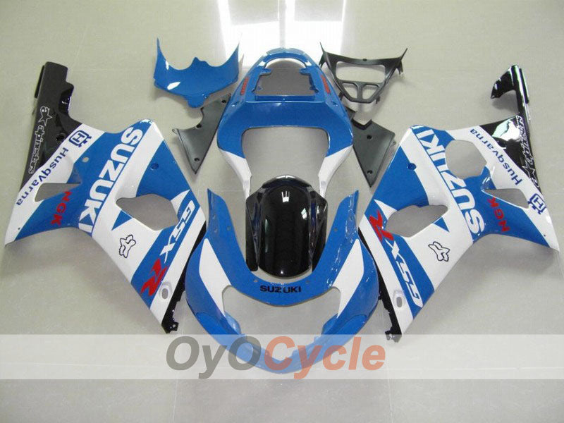 Kit de carenado por inyección para GSX R1000 00-02 - Azul, Blanco - Estilo de fábrica #OYO87901749 Imagen principal del producto