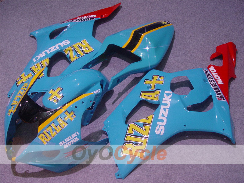 Carenado inyectado para GSX R1000 03-04 - Rojo, Azul - Rizla+ #OYO87901924
