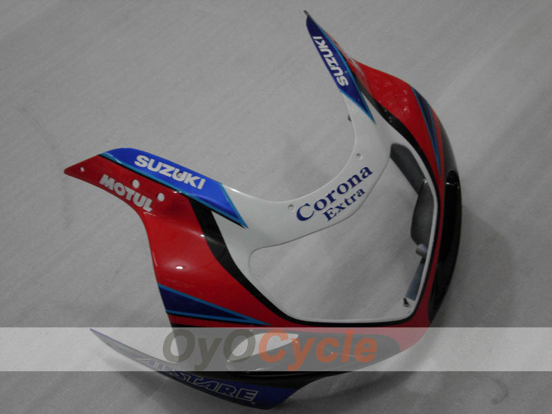 Kit de carenado de inyección para GSX R750 00-03 - Rojo, Azul - Corona #OYO87901027