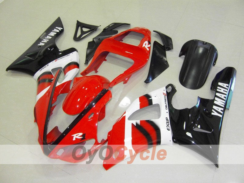 Kit de carenado por inyección para YZF-R1 00-01 - Rojo, Negro - Estilo de fábrica #OYO87900775