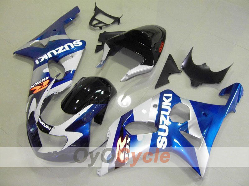 Kit de carenado por inyección para GSX R1000 00-02 - Azul, Negro - Estilo de fábrica #OYO87901750