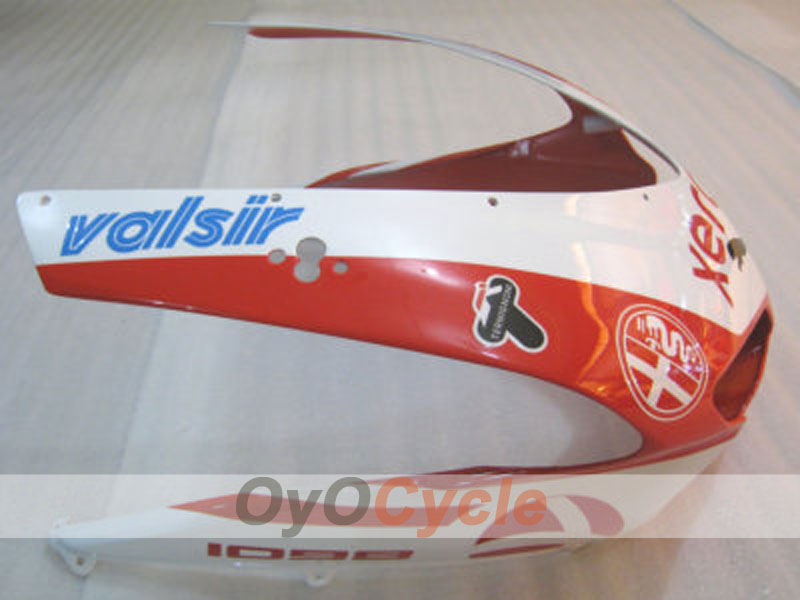 Carenado de inyección para Ducati 848 08-13 - Rojo, Blanco - Xerox #OYO87902216