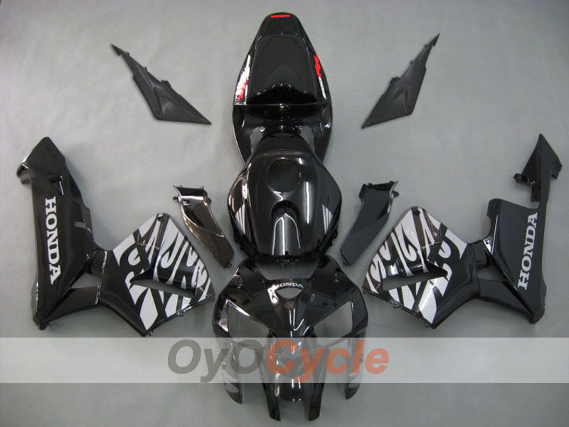 Kit de carenado por inyección para CBR600RR 05-06 - Negro, Plata - Llama #OYO87900240 Imagen principal del producto