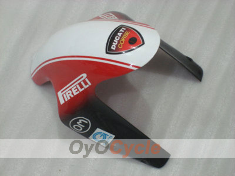 Kit de carenado de inyección para Ducati 848 08-13 - Rojo, Blanco - Xerox #OYO87902227