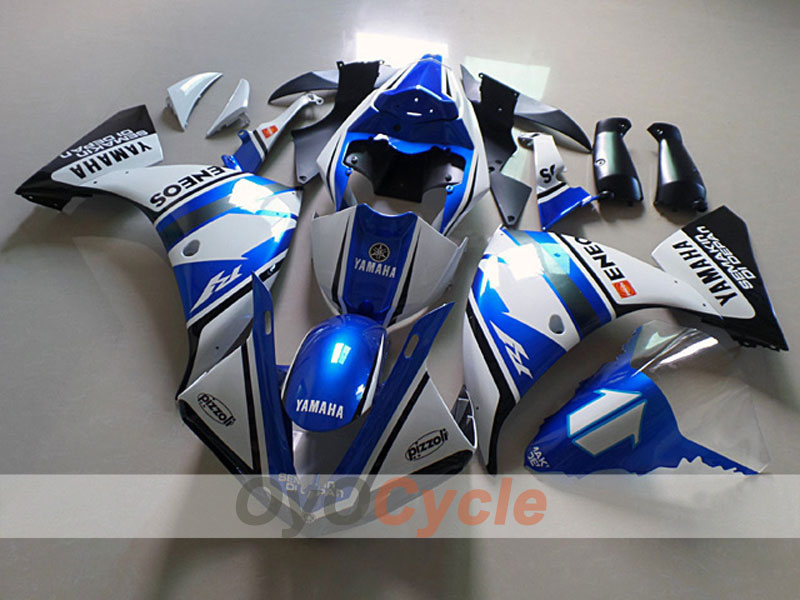 Kit de carenado por inyección para YZF-R1 12-14 - Azul, Blanco - Estilo original #OYO87904727