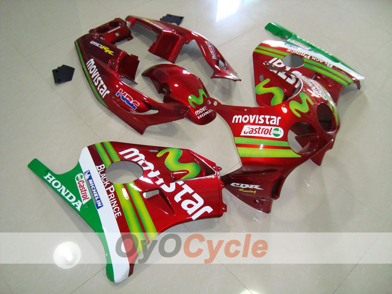 Kit de carenado por inyección para CBR250RR 90-94 - Rojo, Verde - Movistar #OYO87902958 Imagen principal del producto