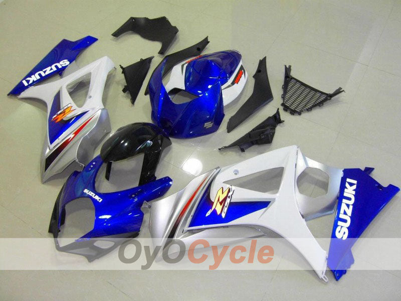 Carenado de inyección para GSX R1000 07-08 - Azul, Blanco - Estilo de fábrica #OYO87902118 Imagen principal del producto