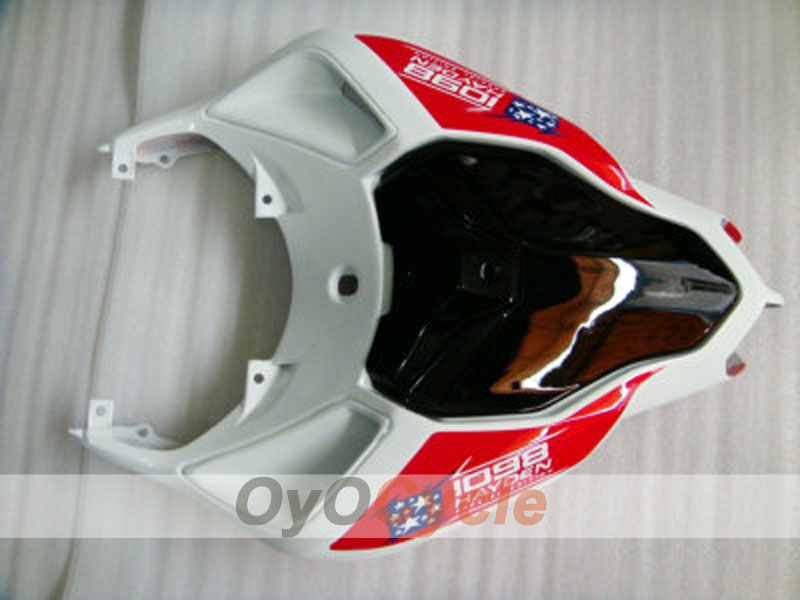 Kit de carenado por inyección para Ducati 848 08-13 - Rojo, Blanco - Estilo de fábrica #OYO87902177