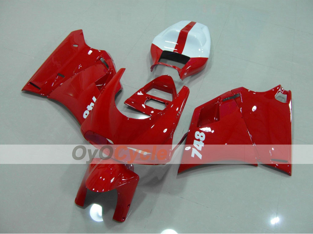 Kit de carenado por inyección para Ducati 748 94-02 - Rojo, Blanco - Estilo de fábrica #OYO87902049 Imagen principal del producto