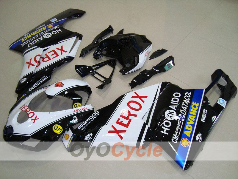 Kit de carenado de inyección para Ducati 999 05-06 - Blanco, Negro - Xerox #OYO87902382