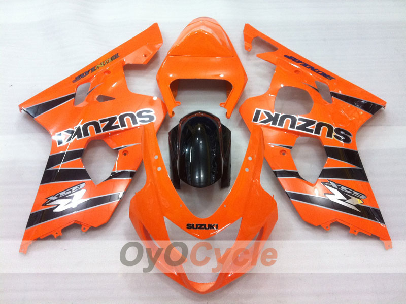 Kit de carenado por inyección para GSX R750 04-05 - Naranja - DUNLOP, Estilo de fábrica #OYO87901168