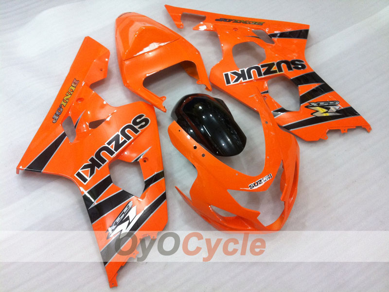 Kit de carenado por inyección para GSX R750 04-05 - Naranja - DUNLOP, Estilo de fábrica #OYO87901168