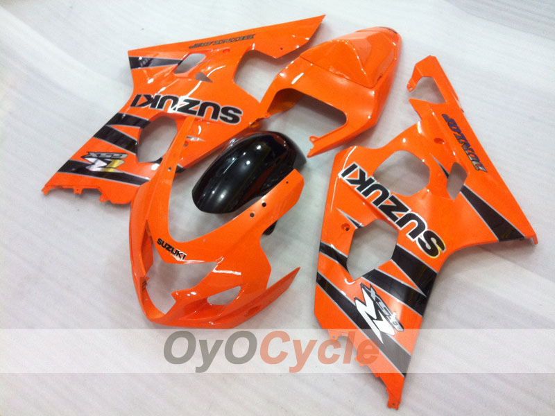 Kit de carenado por inyección para GSX R750 04-05 - Naranja - DUNLOP, Estilo de fábrica #OYO87901168