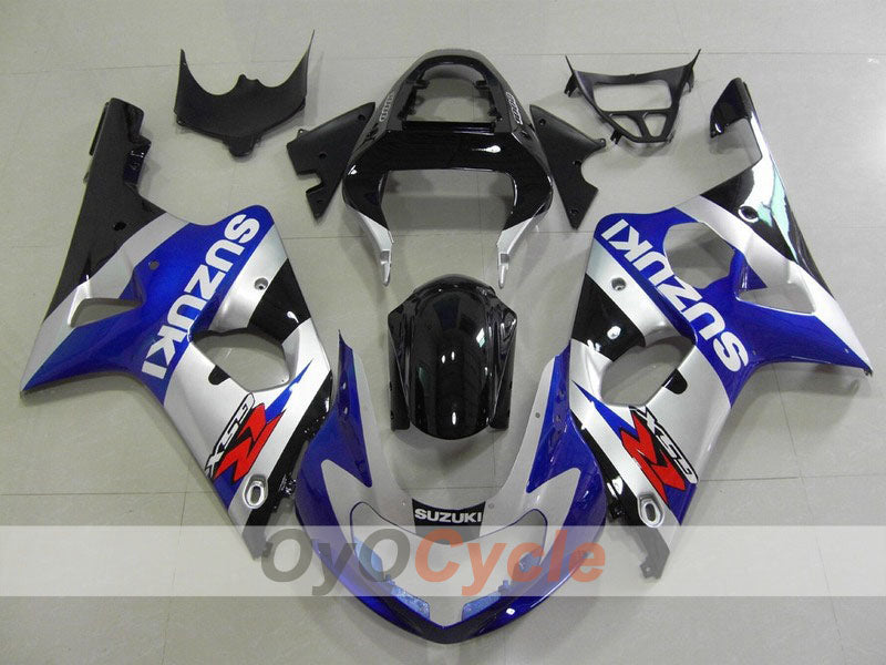 Kit de carenado por inyección para GSX R1000 del 00-02 - Azul, Plateado - Estilo de fábrica #OYO87901755 Imagen principal del producto