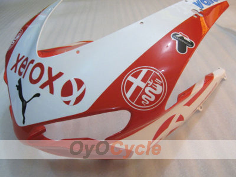 Carenado de inyección para Ducati 848 08-13 - Rojo, Blanco - Xerox #OYO87902216